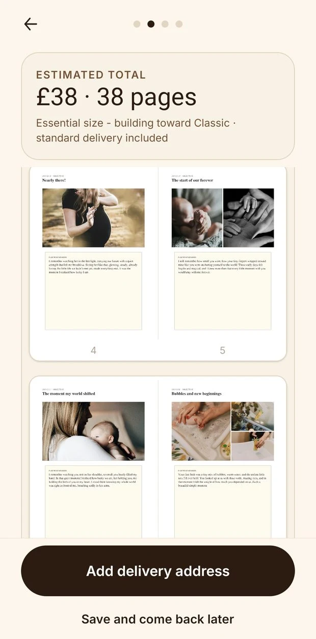 Our Chapters printed-book preview