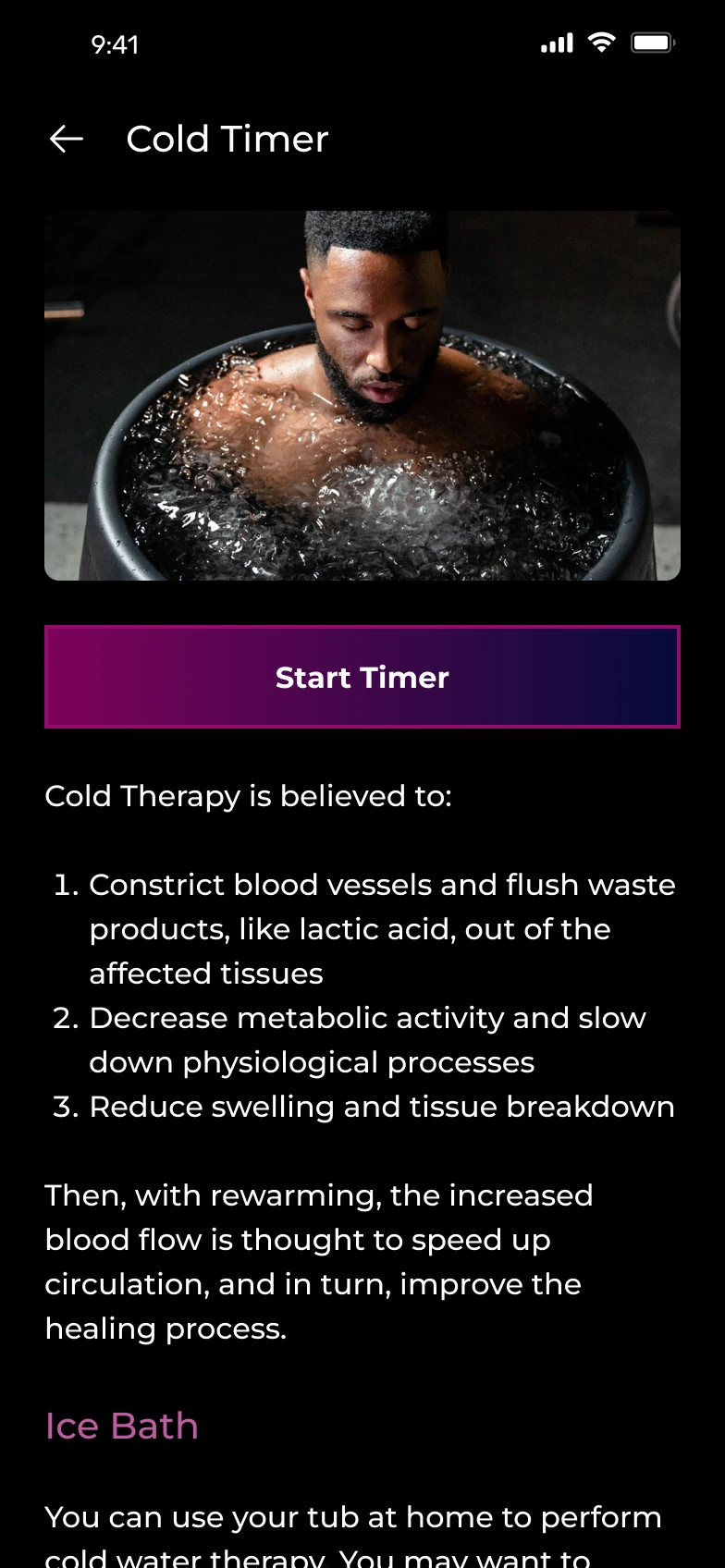 Indigo Fitness original application design 3
